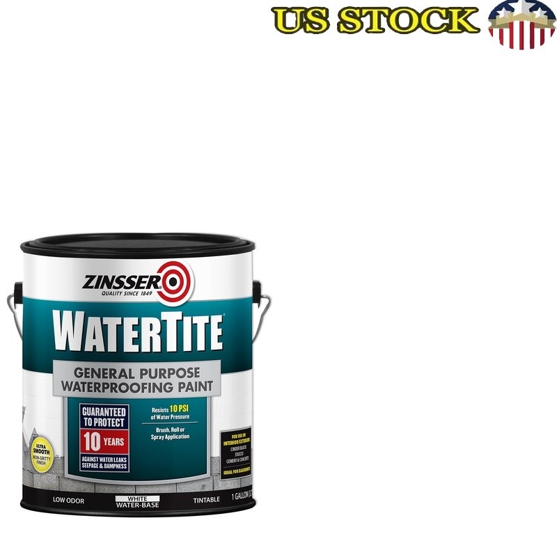 Waterproofing Paint Matte Low Odor Quick Dry Easy Apply 10 Year Guarantee New