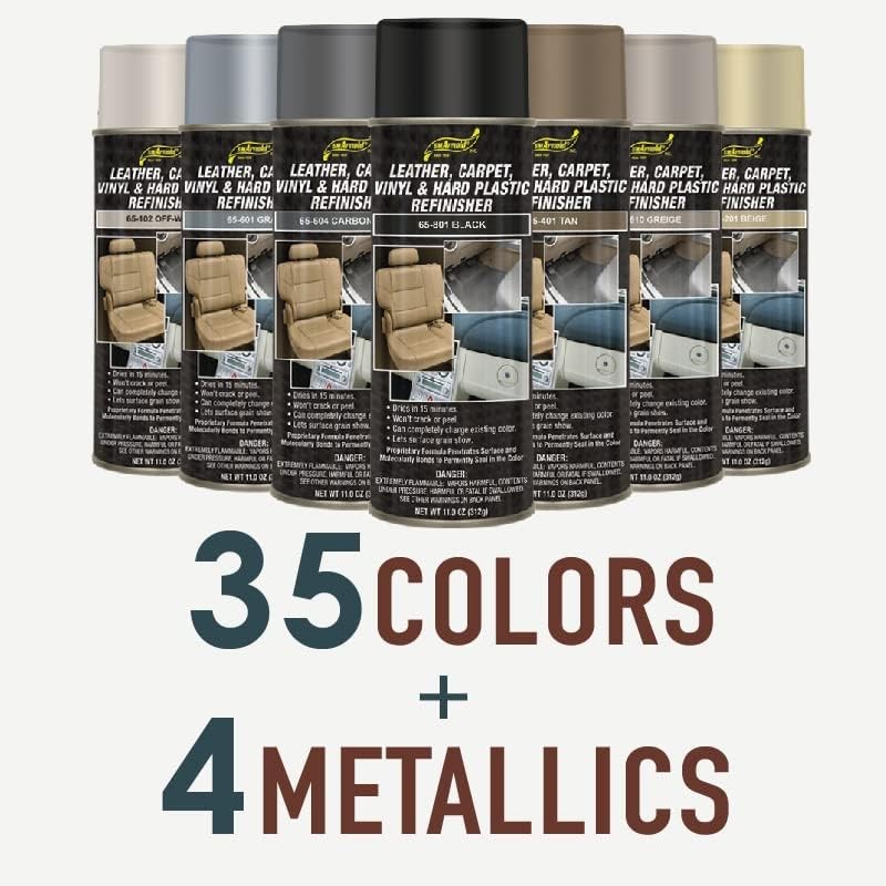 S.M. Arnold Refinishing Spray Paint – CARBON GRAY 11 Oz. – For Leather, Carpet,