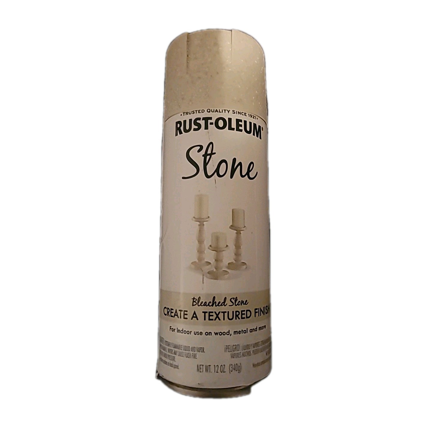 Rust-Oleum 342730 Specialty Paint, Flat/Matte, Bleached Stone, 12 oz, Aerosol Ca