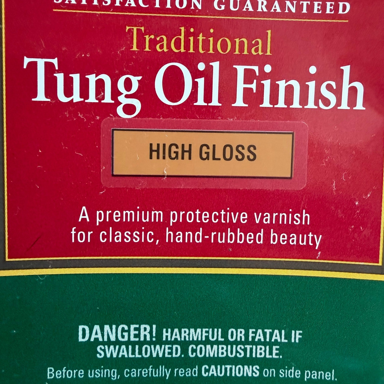 Formbys Traditional Tung Oil Finish High Gloss Varnish 16oz Partial Vintage 2002