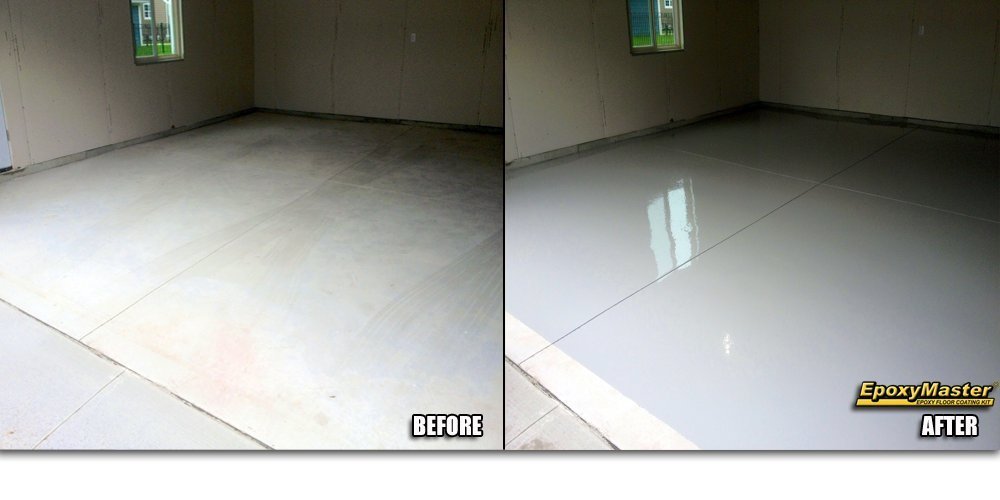 EpoxyMaster EMX001 Do-It-Yourself Epoxy Floor Paint Coating Kit, Light Gray
