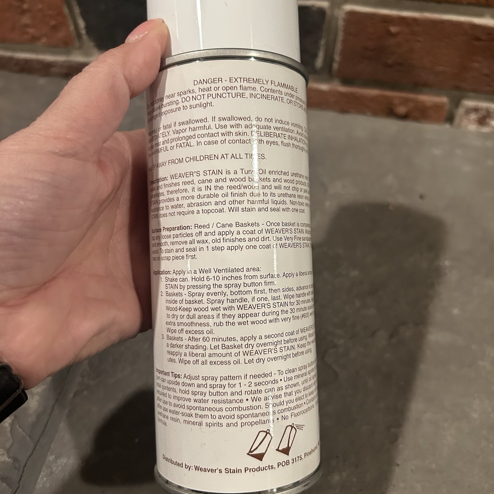 Weaver’s Stain Danish Oil Finish is a Walnut-colored