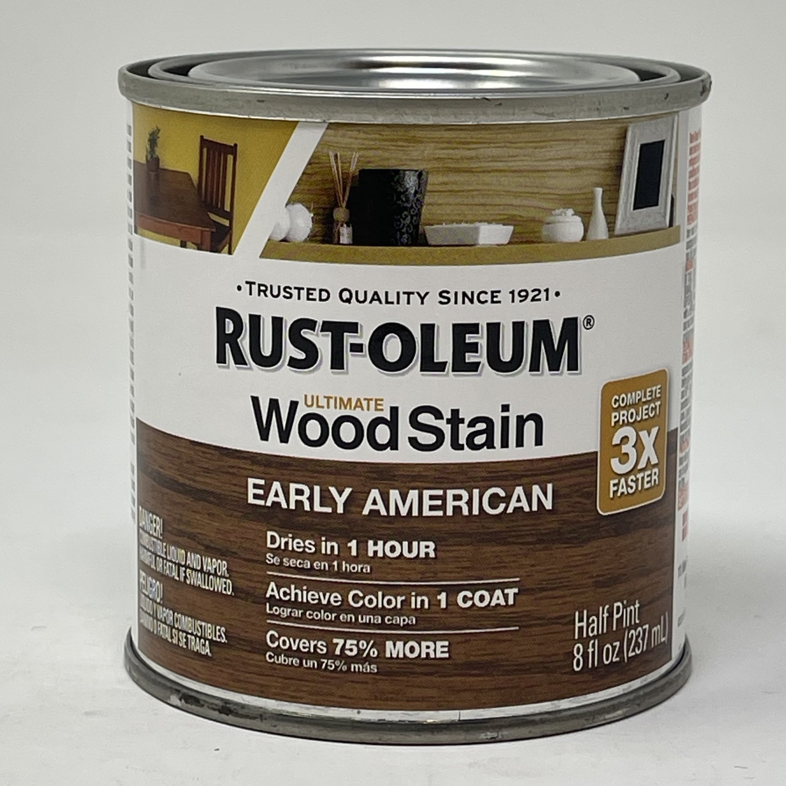 Rust-Oleum Ultimate Wood Stain Early American Half Pint 8 fl oz Oil-Based Dries