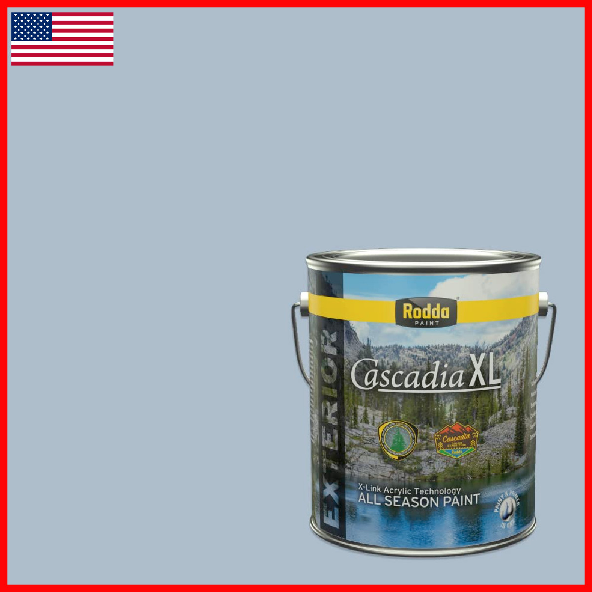 Rodda Paint Rodda Cascadia Xl Exterior Satin In One 1-Gallon Blue Pot