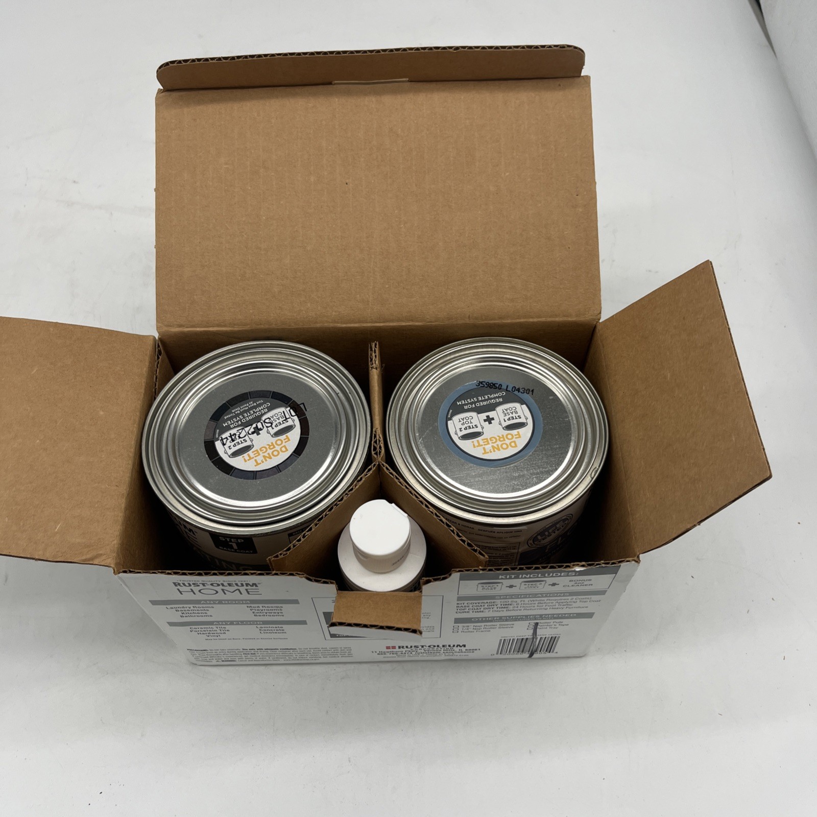 Rust-Oleum HOME Semi-Gloss Deep Tint Base Floor Coating Kit