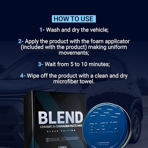 Blend Ceramic & Carnauba Paste Wax – Black Edition | Deep Shine for Dark