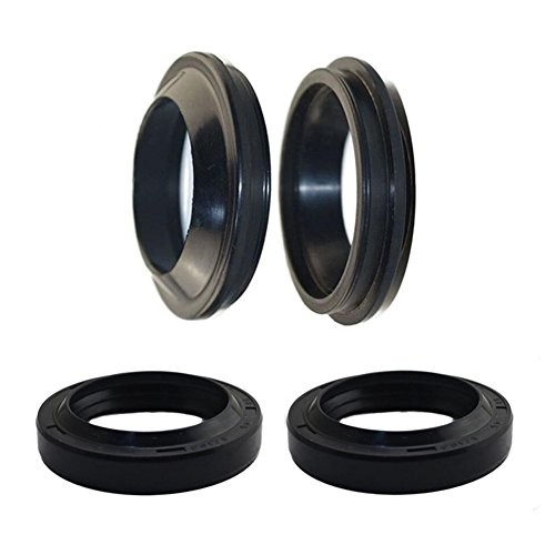 Front Fork Shock Oil Seal and Dust Seal Set 43mm x 55mm x11mm Compatible with