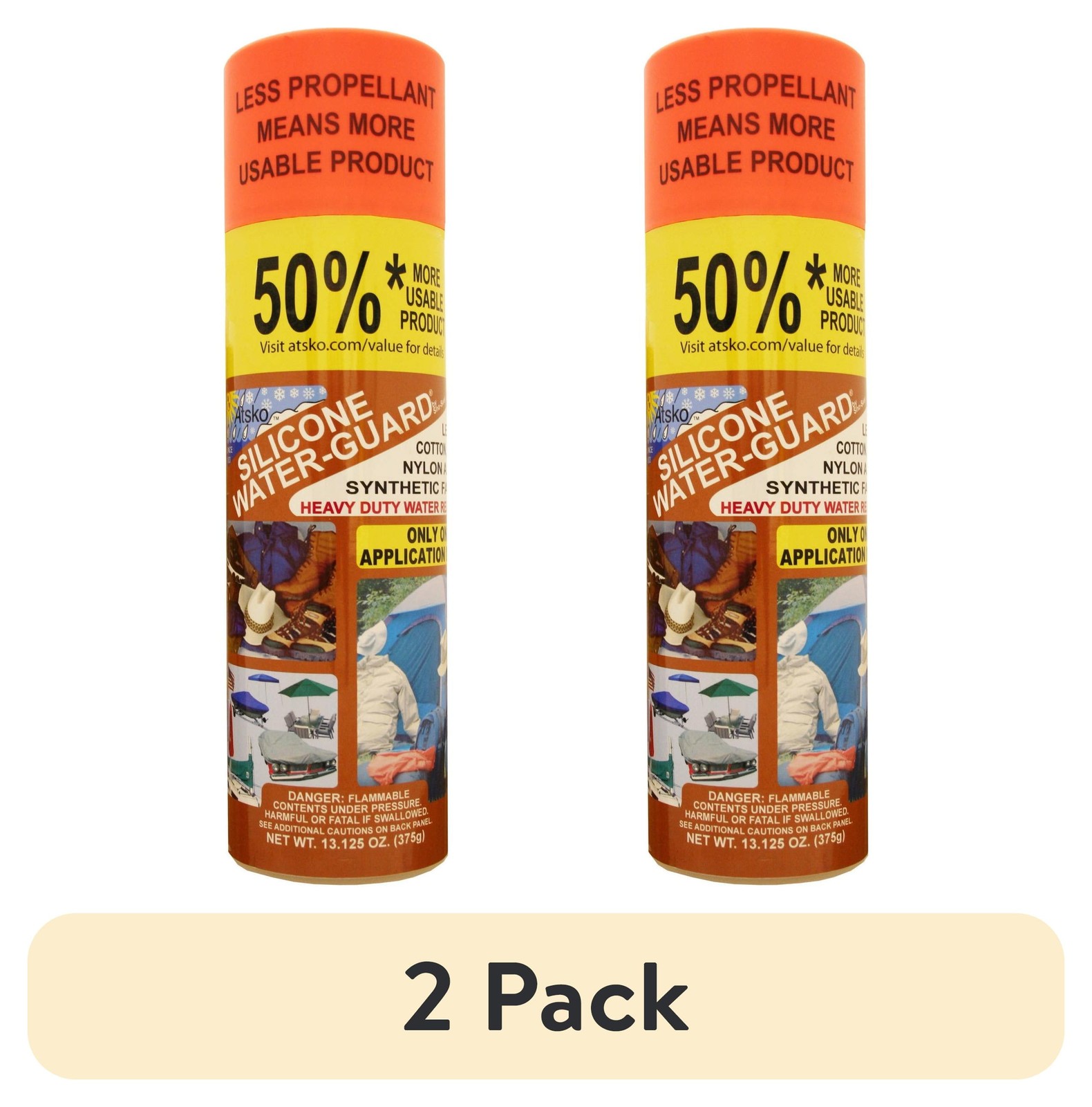 (2 pack)Silicone Water-Guard Water Repellent, 13.13 Ounces