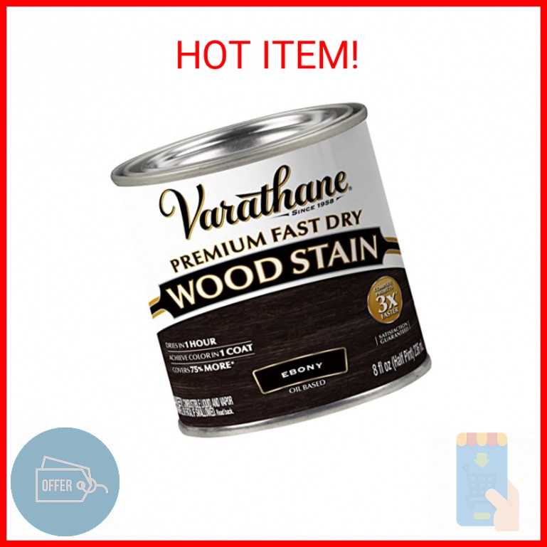 Varathane Premium Fast Dry Wood Stain | 1 Hour Dry Time | 1 Coat Color | Interio
