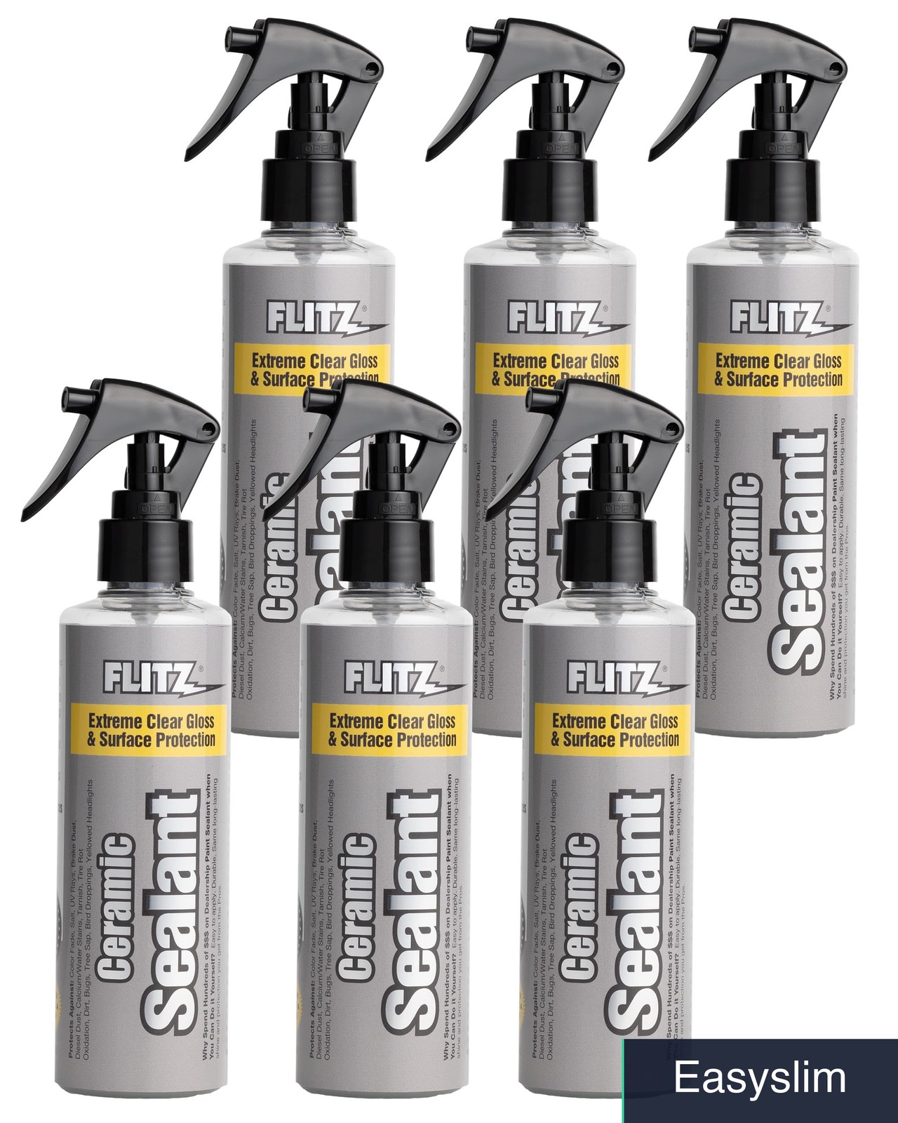 Ceramic Sealant Spray 6 Pack 8 oz Hydrophobic Water Repellent Car Boat