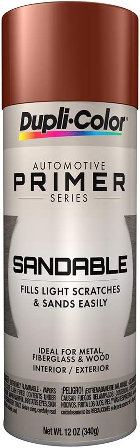 Dupli Color 12 Oz Red Oxide Sandable Automotive Paint Primer Fast Drying