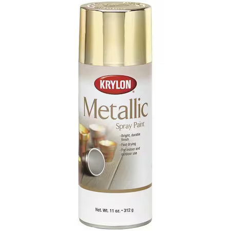 Krylon K01404777 Metallic Spray Paint, Chrome Aluminum, Metallic, Solvent, 11 Oz