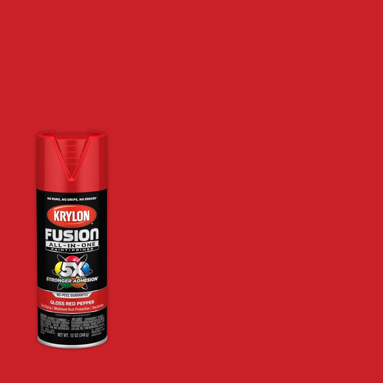 Fusion 12 oz Rust Resistant Spray Paint in Red Pepper – Perfect for Any Project