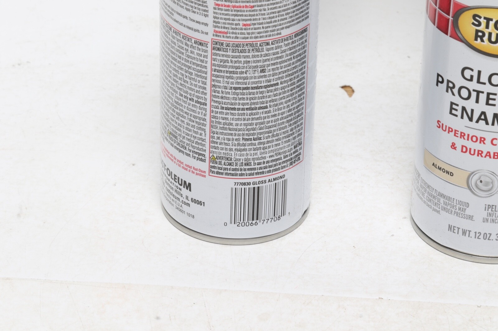 3 Rust-Oleum 7770830 Stops Rust Spray Paint, 12-Ounce, Gloss Almond