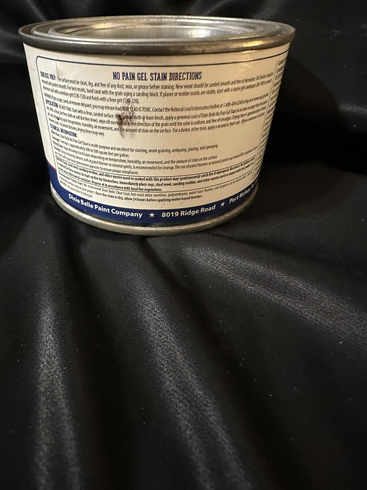 New Dixie Belle Paint Company No Pain Gel Stain Oil Based 1 Pint Espresso