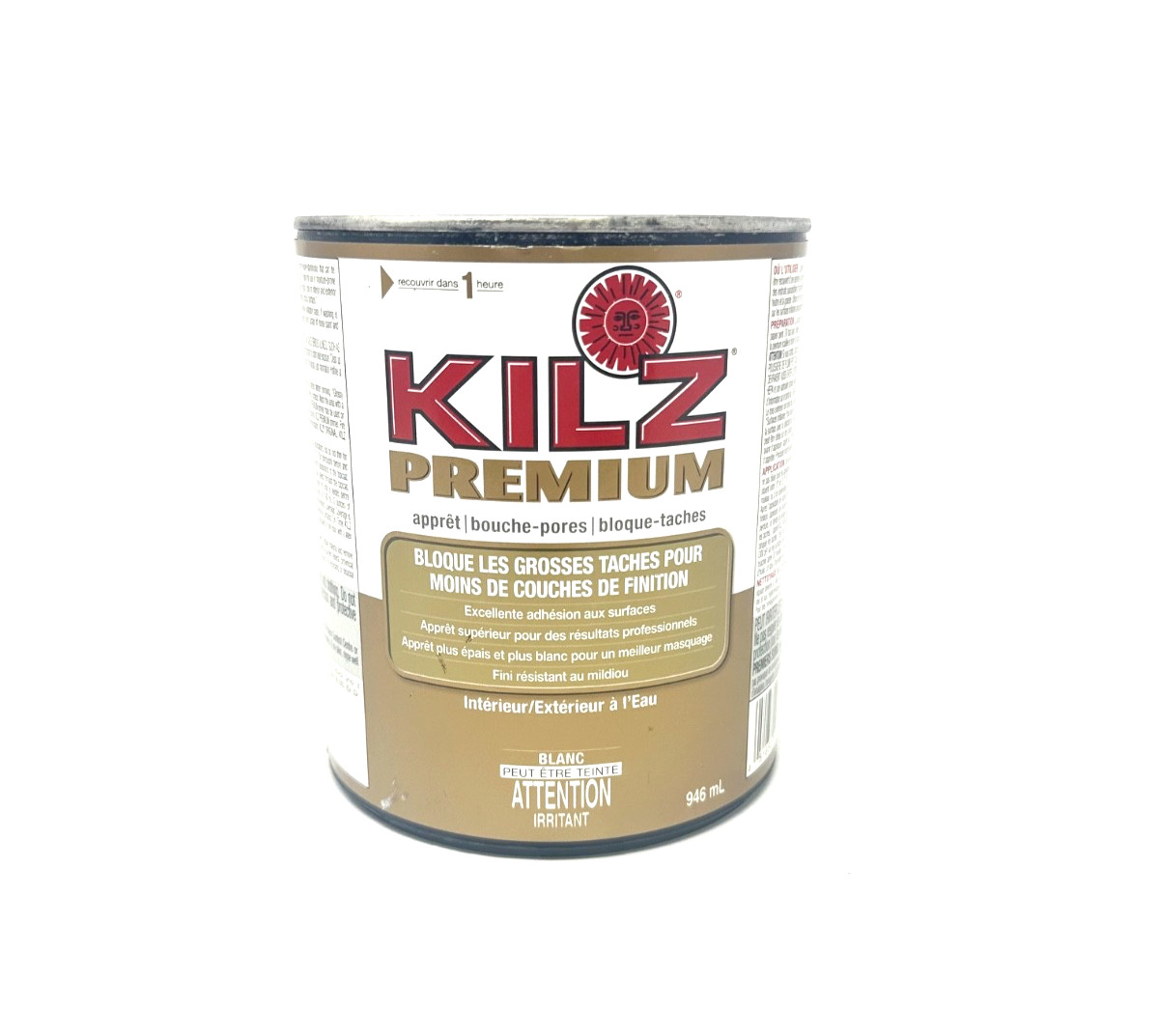 KILZ Premium Primer Sealer Stainblocker Interior/Exterior 946 mL (1 Qt) White Ne