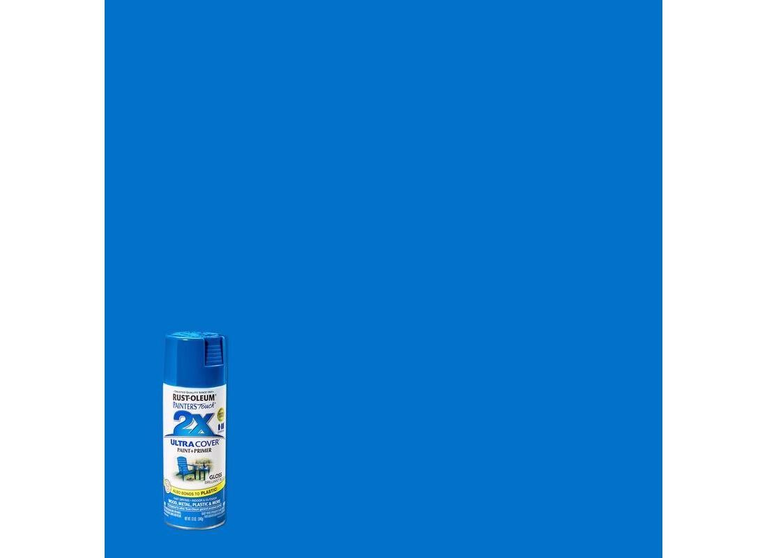 PAINTER’S Touch Gloss Spray Paint, Gloss, Brilliant Blue, 12 oz, Aerosol Can