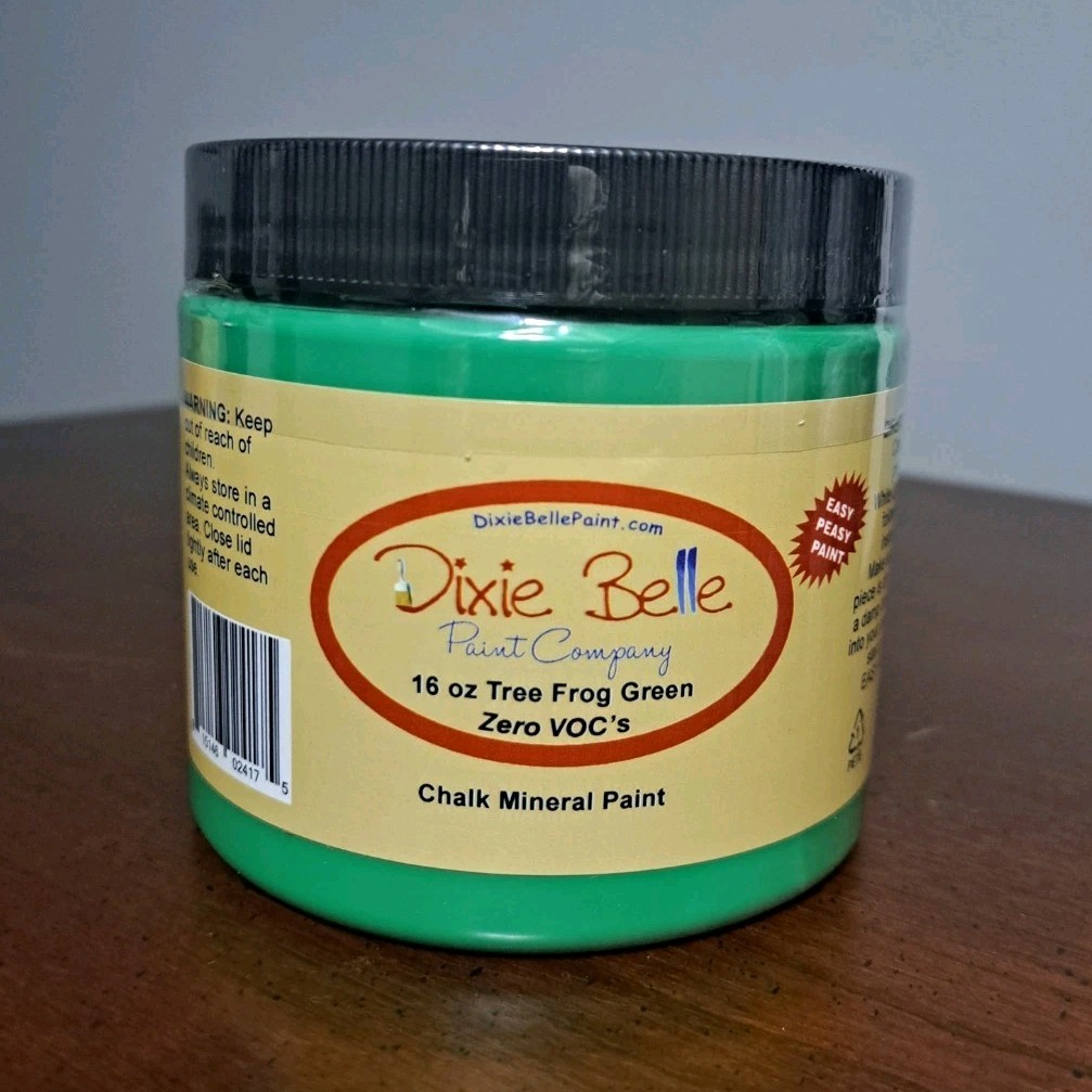 Dixie Belle Chalk Mineral Paint Tree Frog Green Zero VOC, 16 oz
