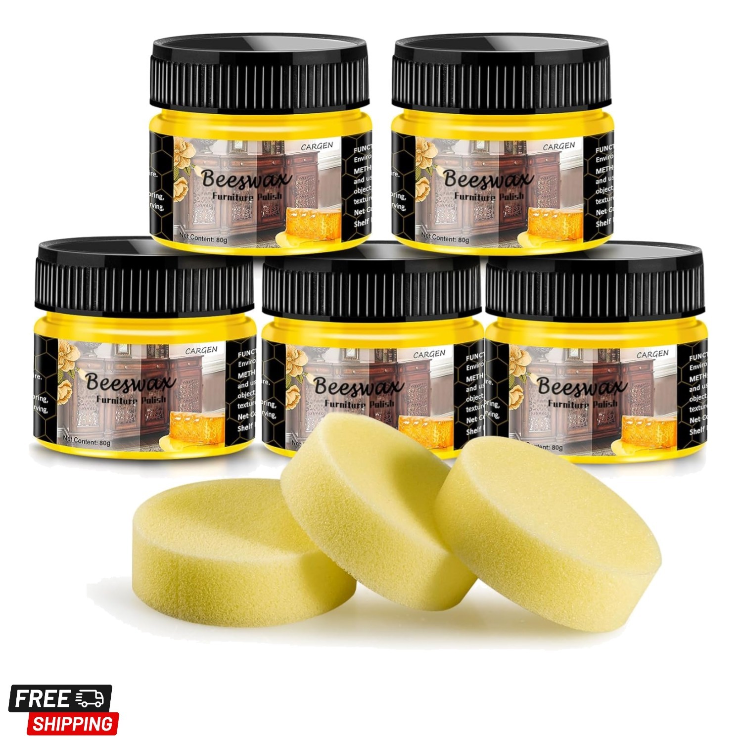 Beeswax Furniture Polish, Wood Seasoning Beeswax for Furniture Wood Wax for D…