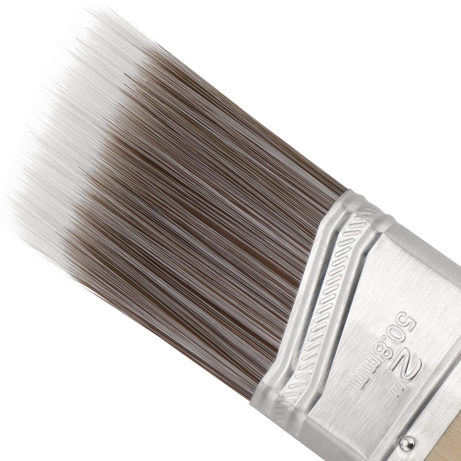 20 PCS 2 Inch Angle Paint Brushes for Acrylics, Stains, Interior & Exterior Use