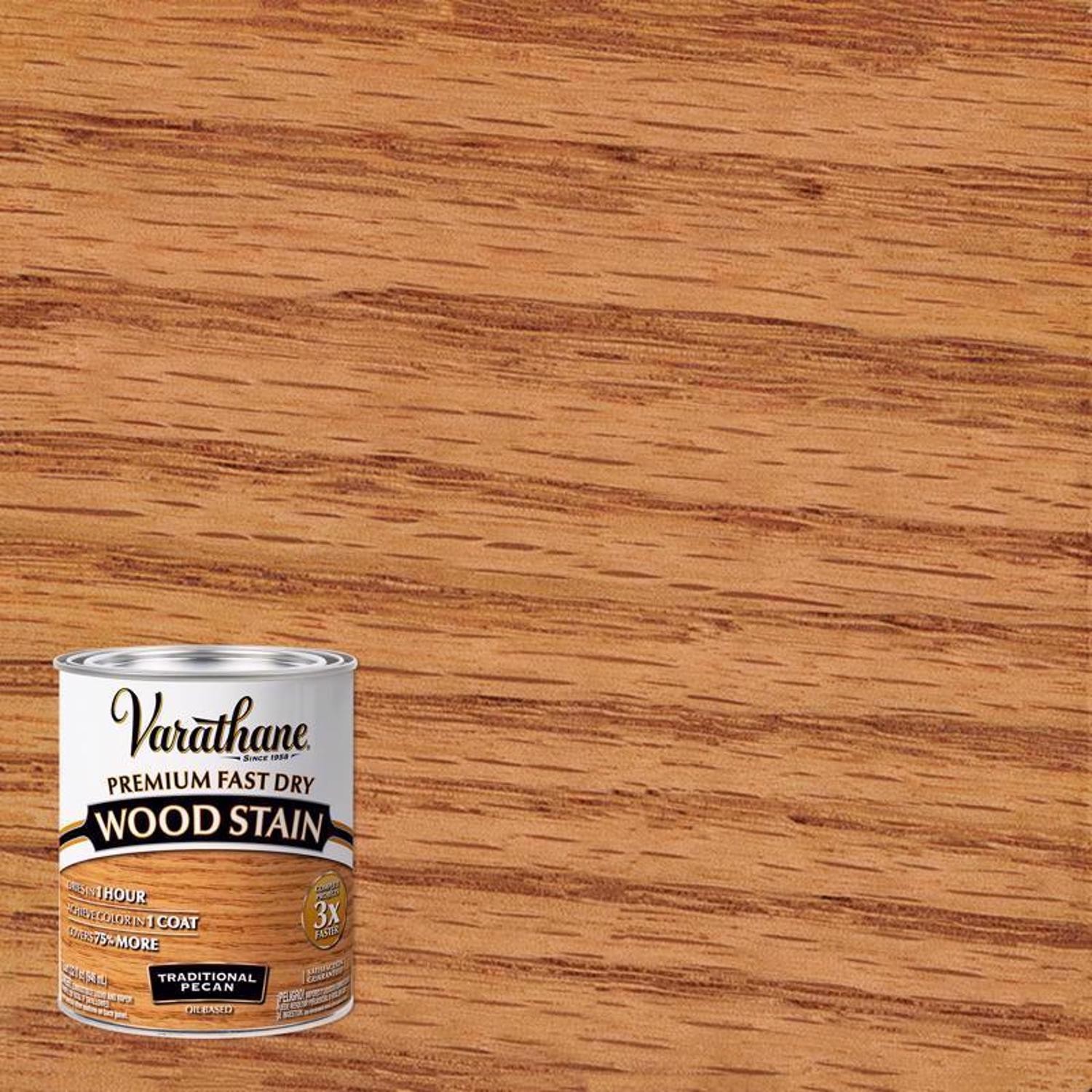 Varathane 262013 Pecan Oil-Based Urethane Modified Alkyd Wood Stain 1 qt.
