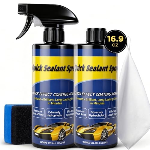 500ML Ceramic Coating for Cars: Quick Effect Coating 16.9 Fl Oz (Pack of 2)