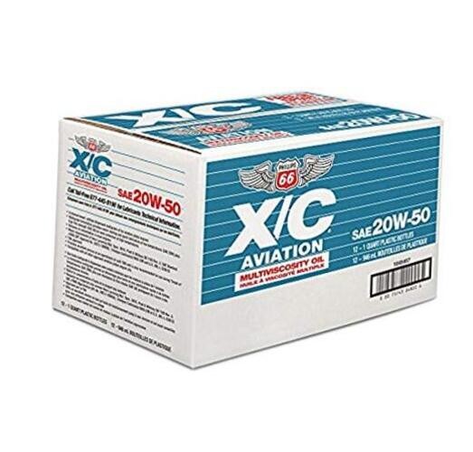 20W50 X/C Aviation Oil 1 Quart, 32. Fluid Ounces, 12 Pack