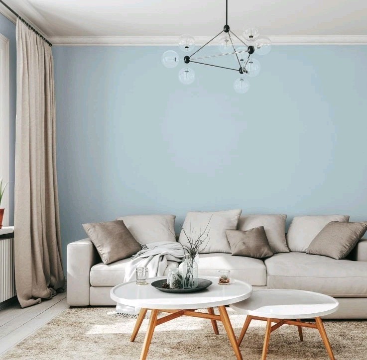 RUST-OLEUM Paint & Primer Interior Wall Eggshell Sky Blue 380225, 1 Gallon
