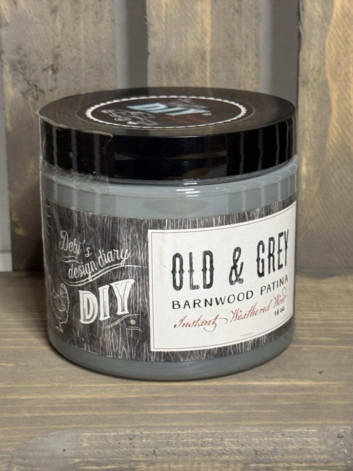 Debi’s Design Diary DIY Barnwood Patina “Old & Grey” 16floz Sealer Top Coat