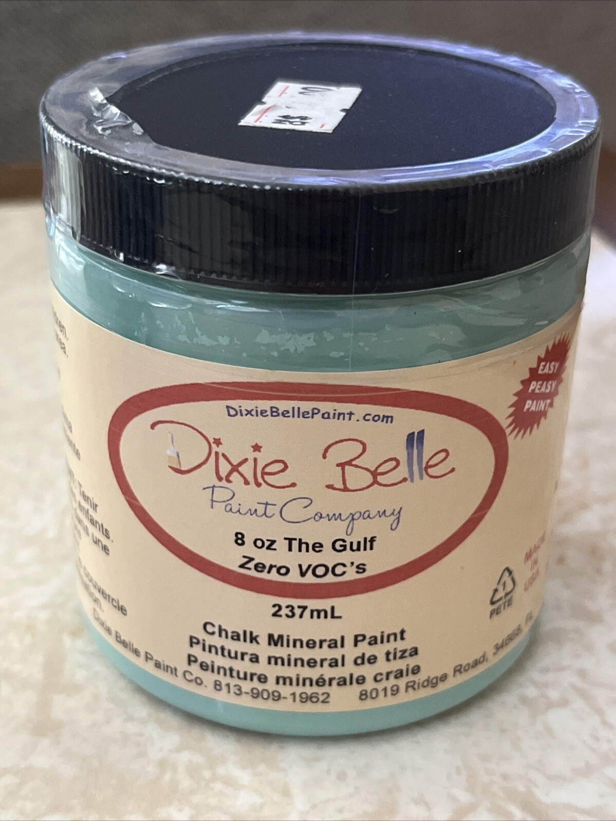Dixie Belle Chalk Mineral Paint 8oz The Gulf Blue Color