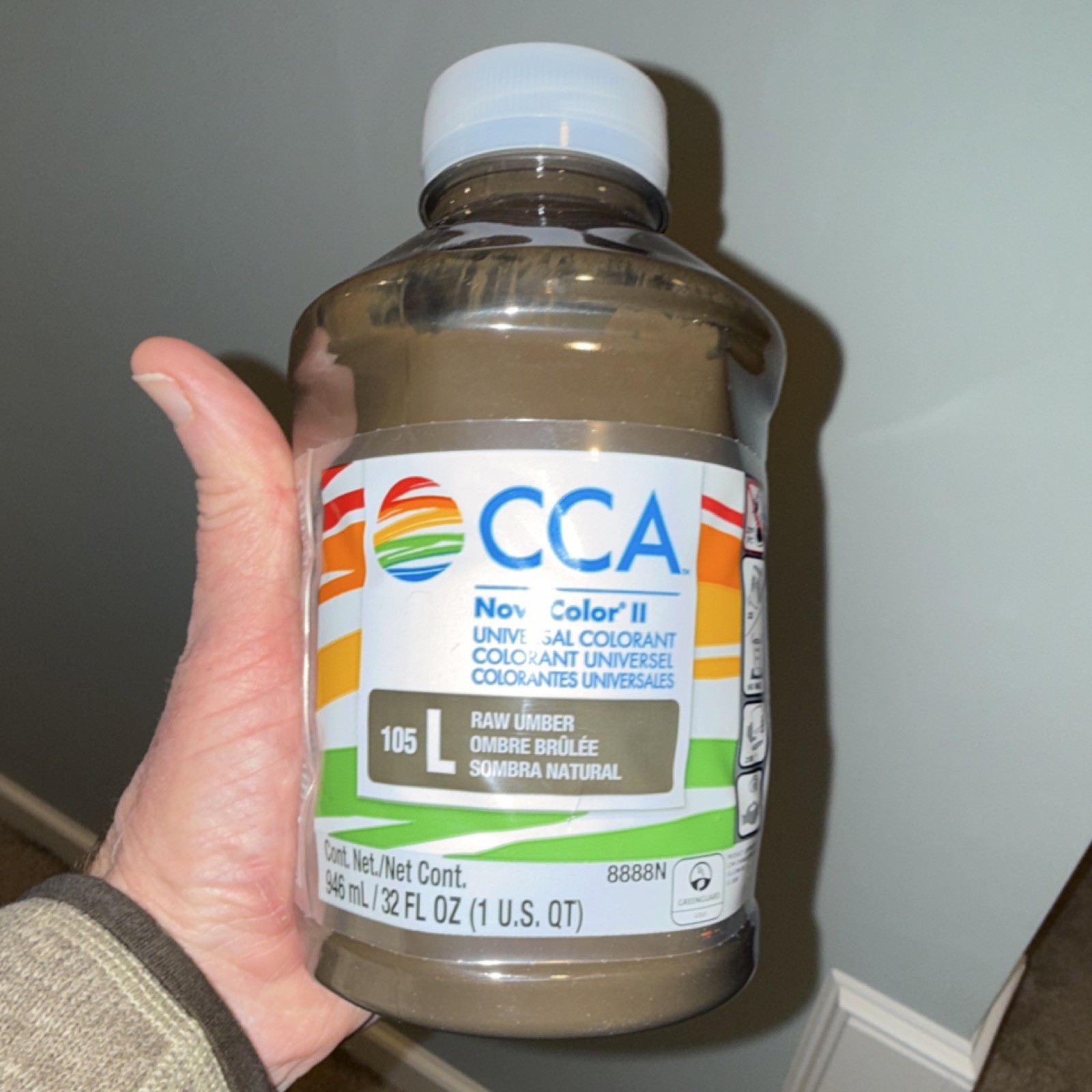 CCA NovaColor II Universal Colorant Raw Umber 946ml 32 fl oz 8888N