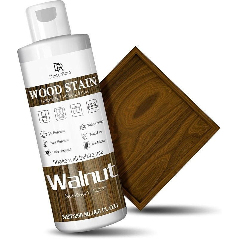 Water Based Wood Stain Matte Finish DIY Wood Projects Fast Drying Non Toxic New
