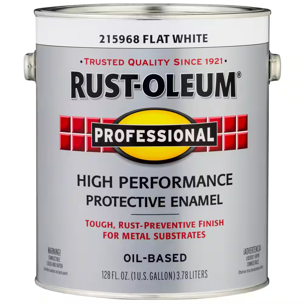 1 Gal. High Performance Protective Enamel Flat White Oil-Based Interior/Exterior