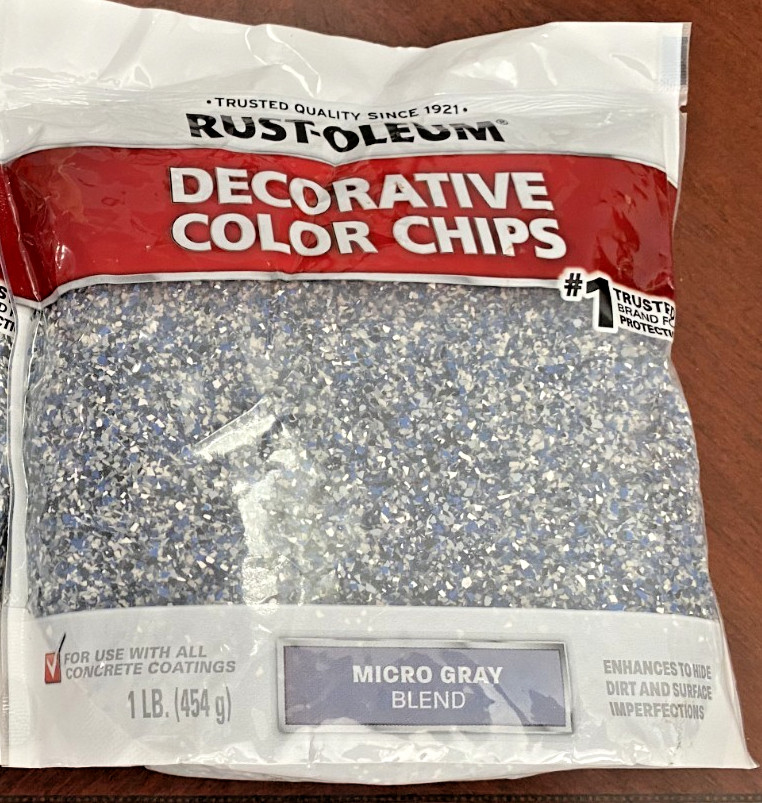 NEW Rust-Oleum 1 lb. Micro Blue/Gray Decorative Color Chips Buy More Save More