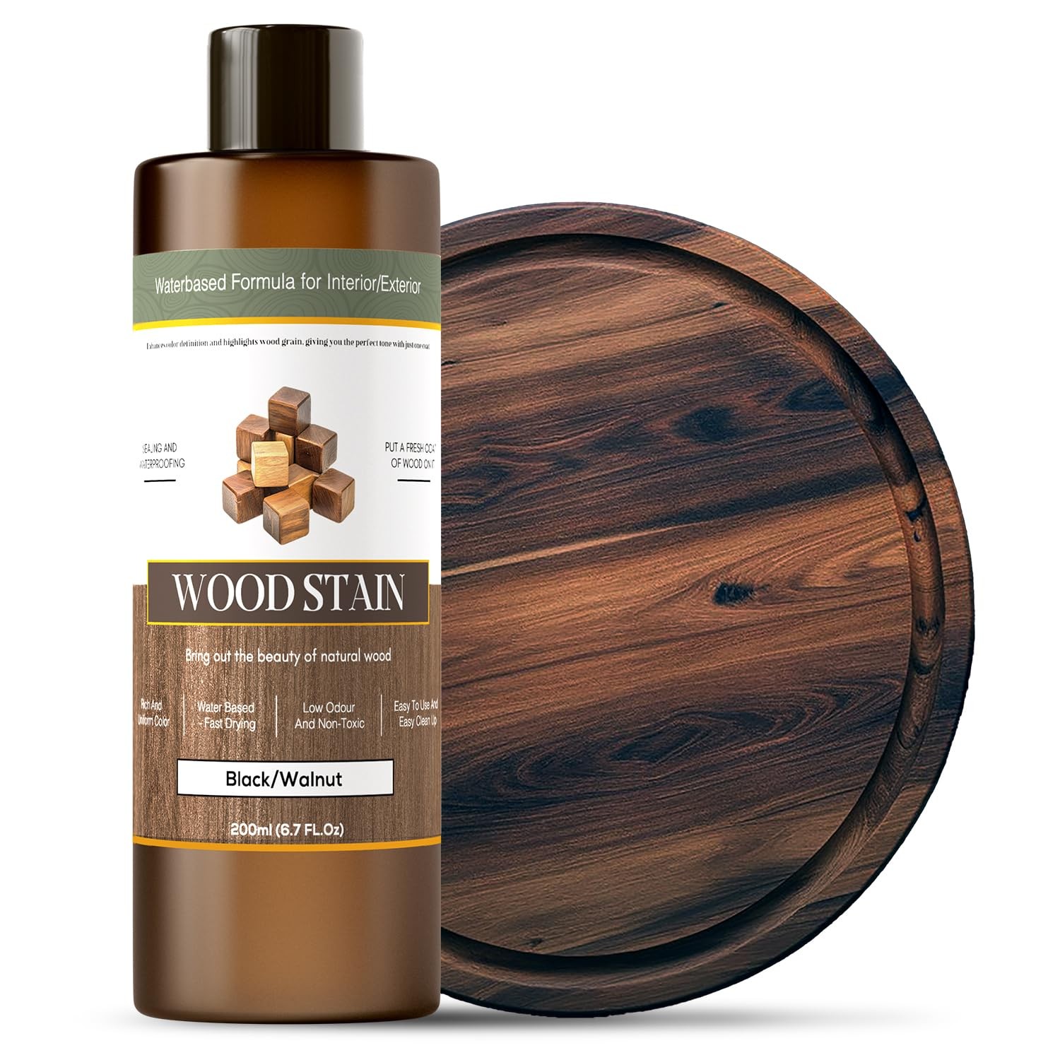 Wood Stain – Stain for Wood – Natural Stain for Furniture – Water Based | Fas…