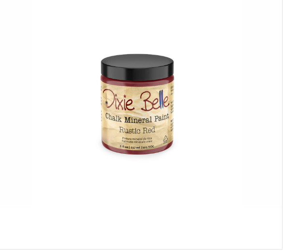 New Sealed Rustic Red Dixie Belle Chalk Mineral Paint 8oz
