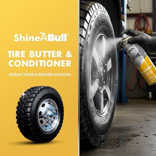 ShineABull Instant Tire Butter & Trim Gloss Spray – Silicone-Free, UV