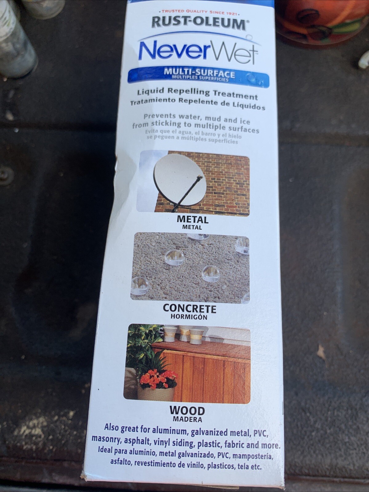 Never Wet Rust-Oleum Multi-Surface Liquid Repelling Treatment Kit Frosted Clear