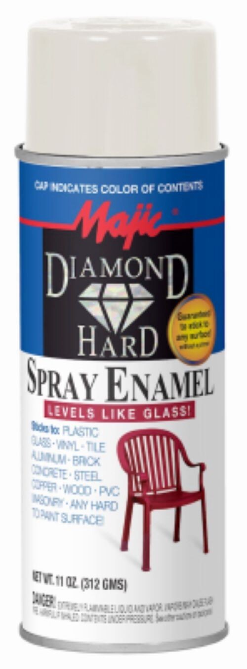 Majic 8-21519-8 Diamond Hard 11 oz Can of Gloss Off White Spray Enamel Paint