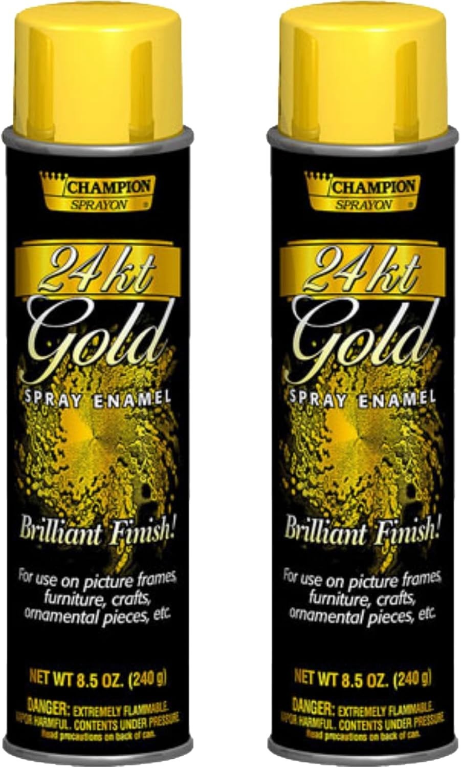 Chase 2-Pack 8.5 Oz Fast-Drying Gold Metallic Enamel Paint for Wood Surfaces