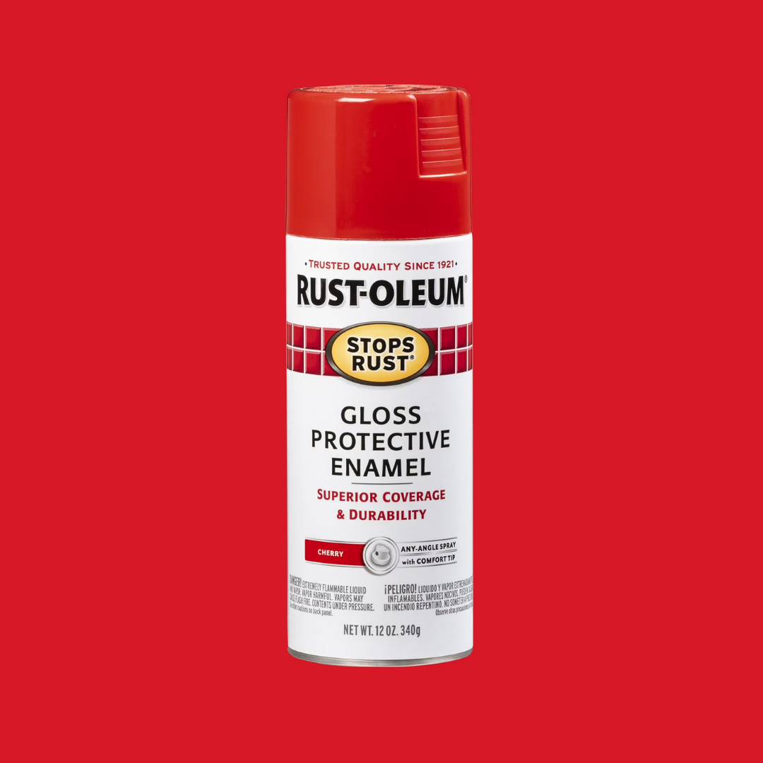 Rust-Oleum Stops Rust Turbo Spray Paint Gloss Sunrise Red 12 oz 6 Pack 248568