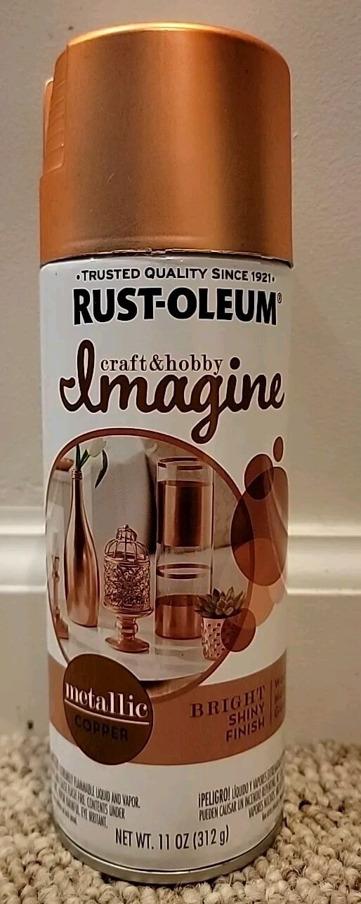 Imagine Craft & Hobby Spray Paint, Metallic, Copper, 11 oz, Aerosol Can New