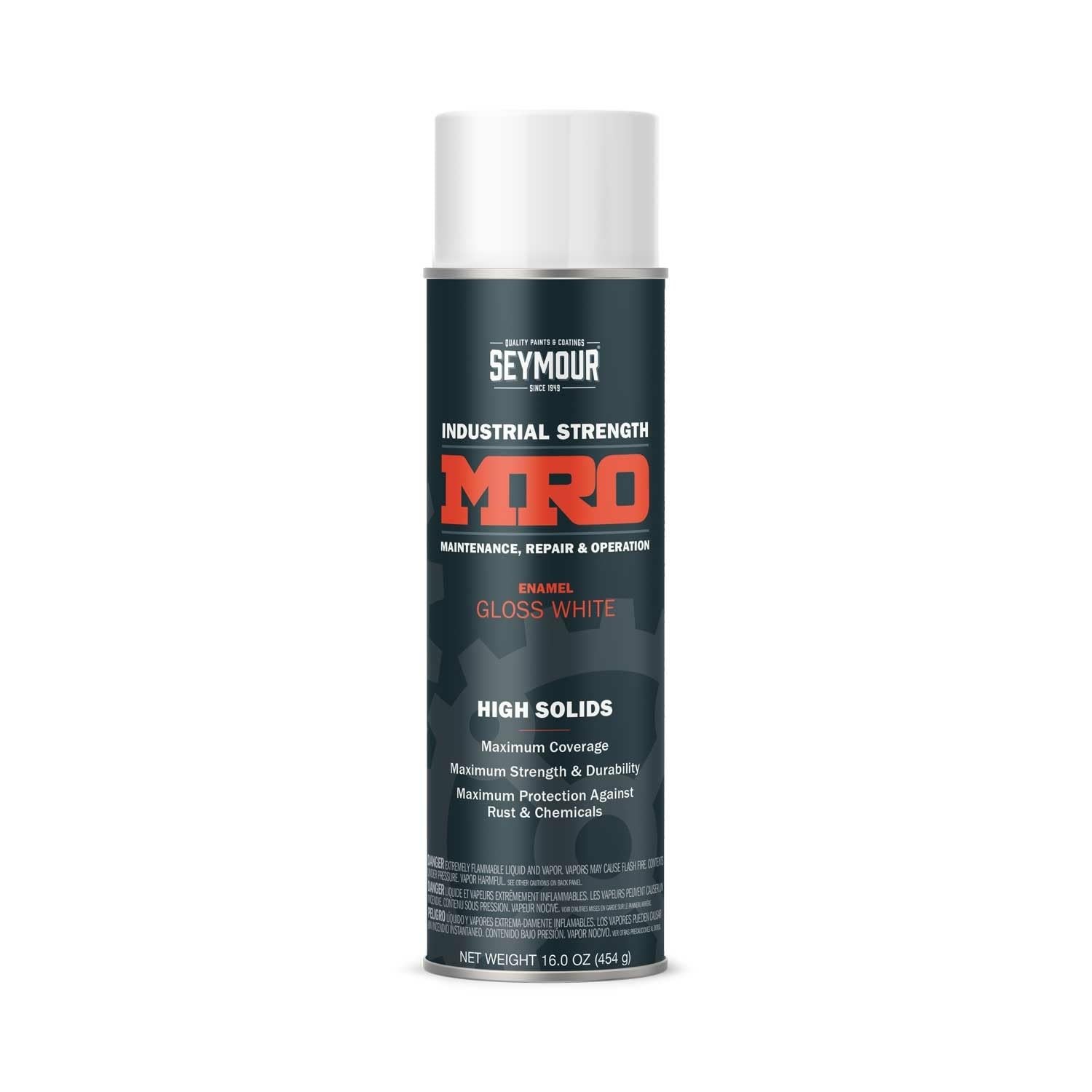 620-1413 Industrial MRO High Solids Spray Paint, Gloss White 16 Ounce (Pack of 1
