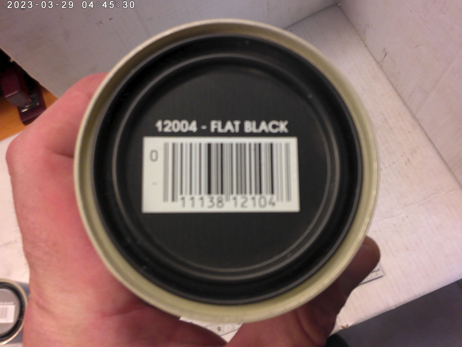 1/2 pint protective enamel paint (Final Touch) Flat Black NEW