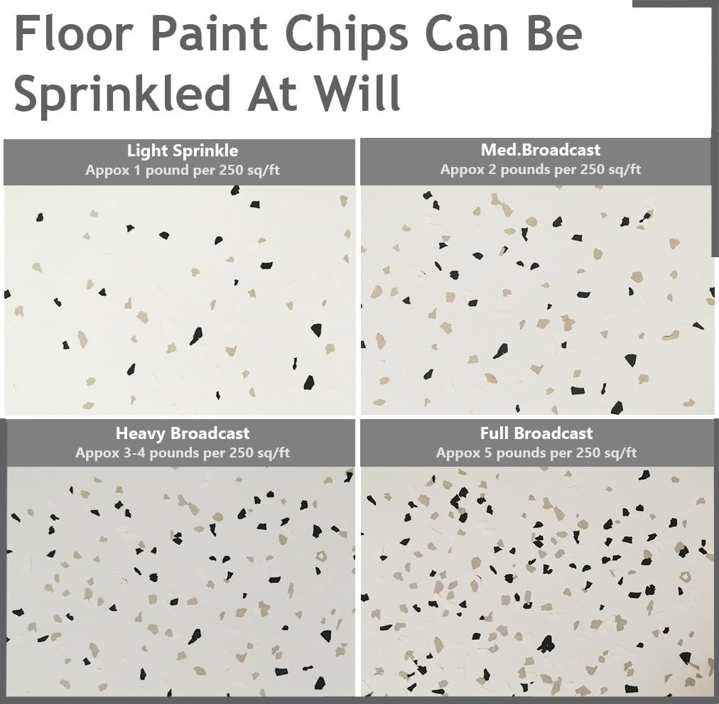 1LB Epoxy Floor Flakes Blend Decorative Color Chips Garage Paint Flakes Concrete