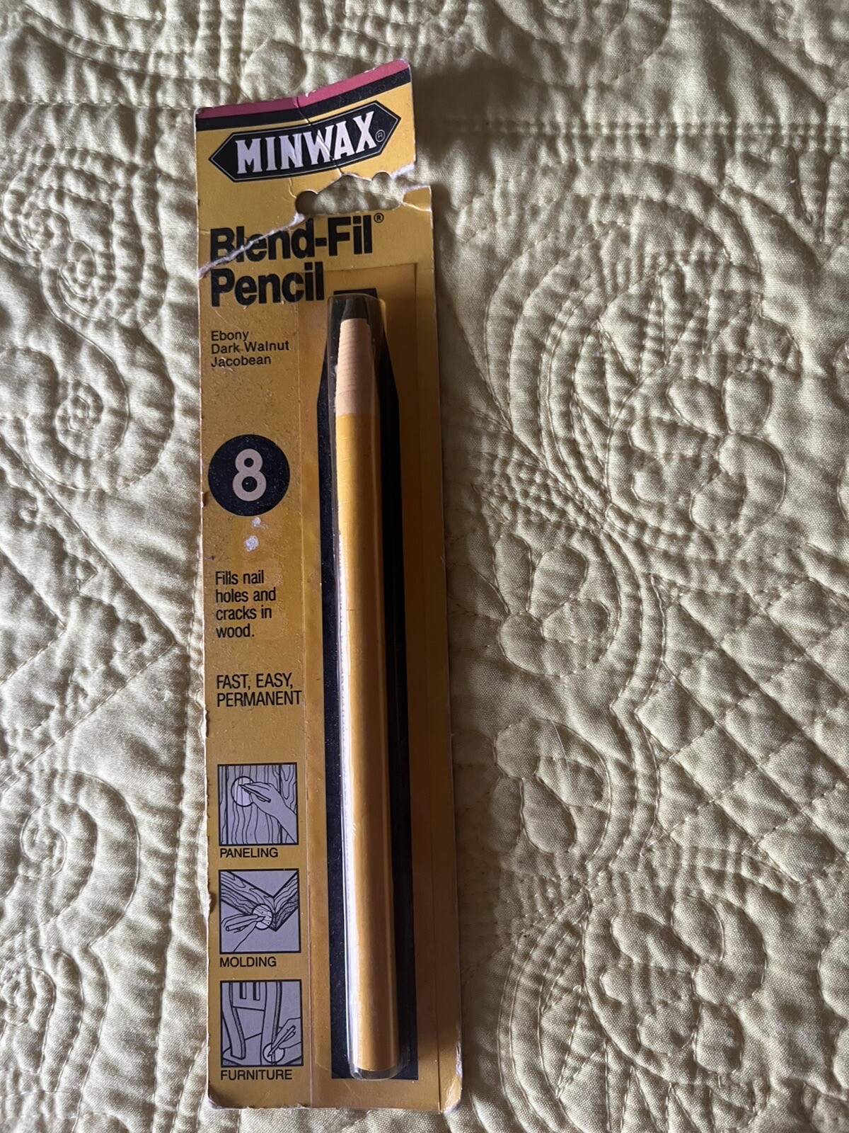Minwax Blend-Fil Pencil #8 WALNUT ~ Quick & Easy Touch-Up Wood Repair