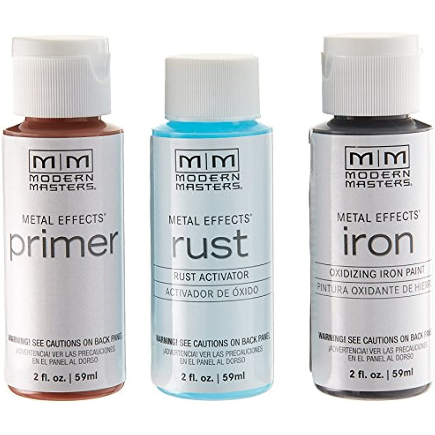 Modern Masters 306293 Rust Finish 2 oz. Metal Effects Kit, 2 Fl Oz (Pack of 3),