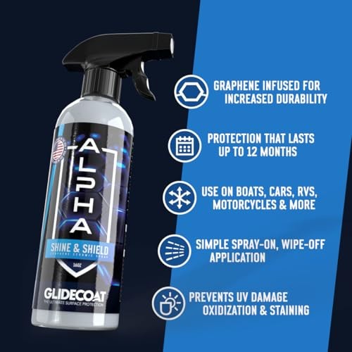 ALPHA Shine & Shield Graphene Ceramic Spray – 16oz – Graphene-infused Spray