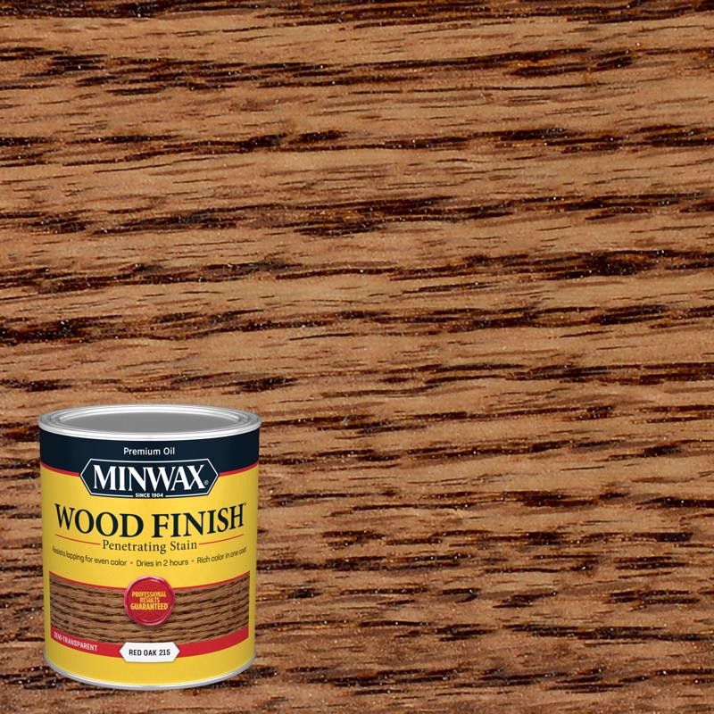 Minwax 70040444 Red Oak 150 sq. ft. Coverage Liquid Wood Stain 1 qt. (Pack of 4)