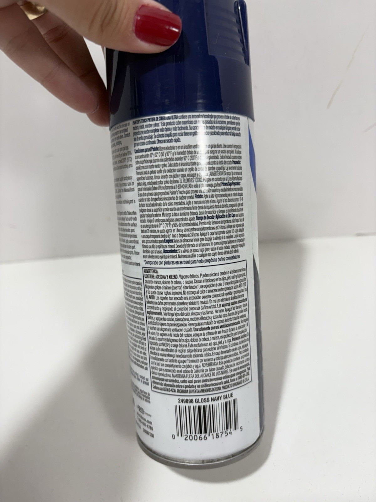Rust-Oleum Painter’s Touch 2X Ultra Cover Gloss Spray Paint, Navy Blue, 12 Oz